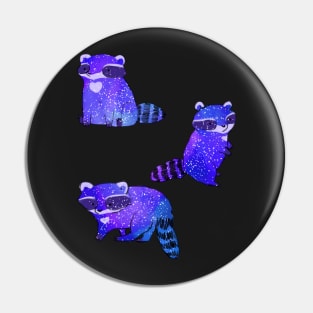 Space raccoons Pin