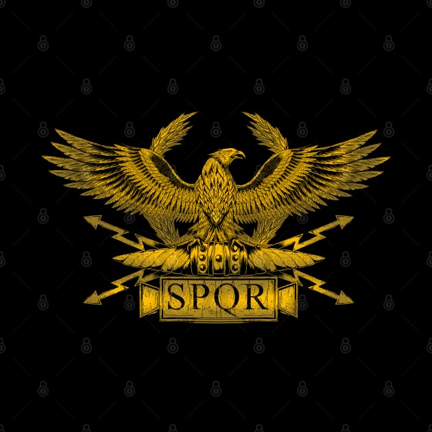 Ancient Classical Roman Eagle Legionary Standard SPQR by Styr Designs