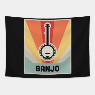 Vintage Style BANJO Poster Tapestry