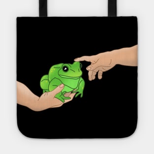 funny michelangelo's chubby frog Tote