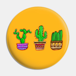 Three cacti Pin