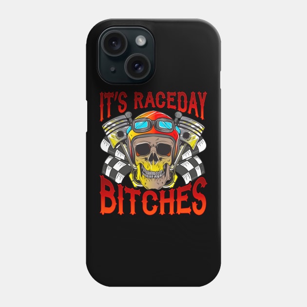 It's Race Day Funny Racer Gift Car Racing Design Phone Case by Dr_Squirrel