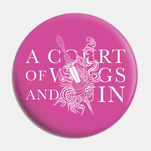 A Court of Wings and Ruin ACOTAR Book Series Fantasy Faerie Pin by thenewkidprints
