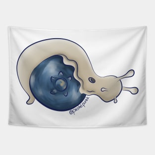 Blueberry Slug no background Tapestry