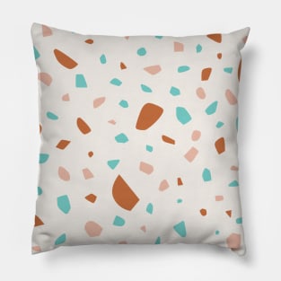 Trendy Pastel Modern Terrazzo Pattern Pillow