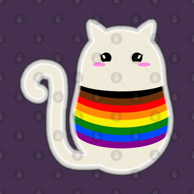 Philadelphia Pride Cat by Curse Me Not