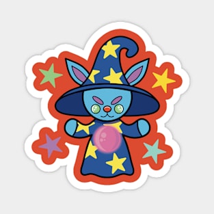 Mad Wizard Rabbit Magnet