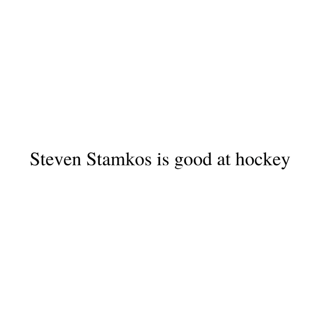 Steven Stamkos is good at hockey by delborg