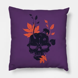 Skull & Leaves Pillow