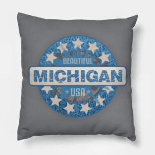 Michigan T Shirt Pillow