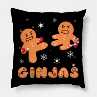 Ginjas Gingerbread Ninjas Ginja Ninja Christmas Xmas Pillow