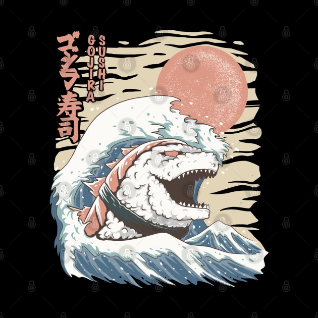 godzilla sushi off kanagawa by opoyostudio