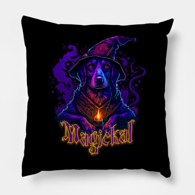 Witch Dog Pillow by The Sherwood Forester