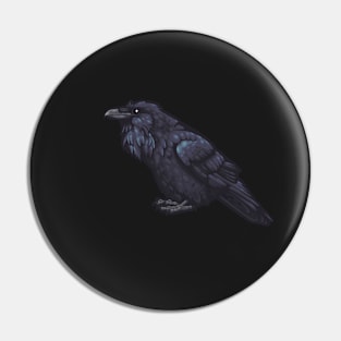 Common Raven Pin