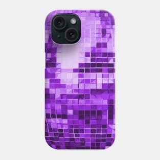 Purple Mirrored Disco Ball Pattern Phone Case