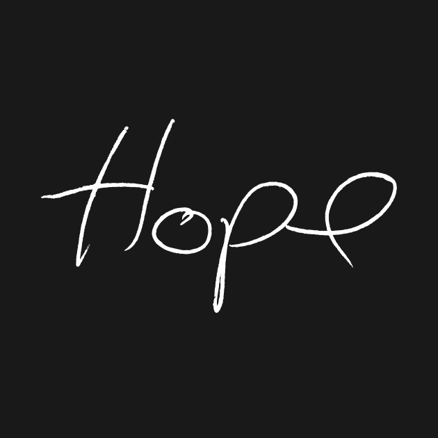 Hope - Matt Cohen Handwriting - white font by MeowOrNever