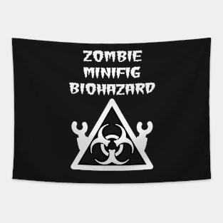 ZOMBIE MINIFIG BIOHAZARD Tapestry