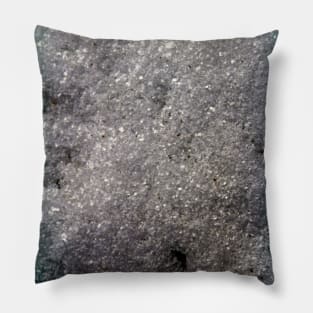 Dark Snow Crystals Pillow