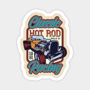 Classic Hot Rod Racing Brooklyn 1981 Magnet