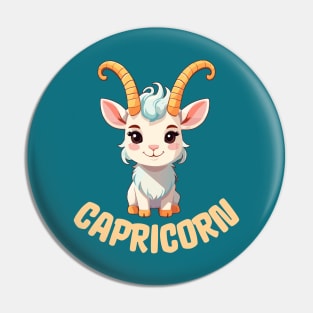 Capricorn Zodiac Sign Pin