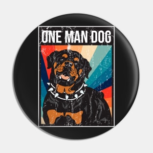 One man dog Pin