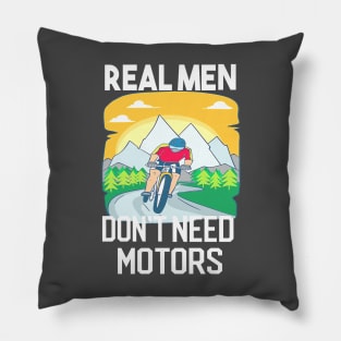 Real Men Love Cycling Pillow