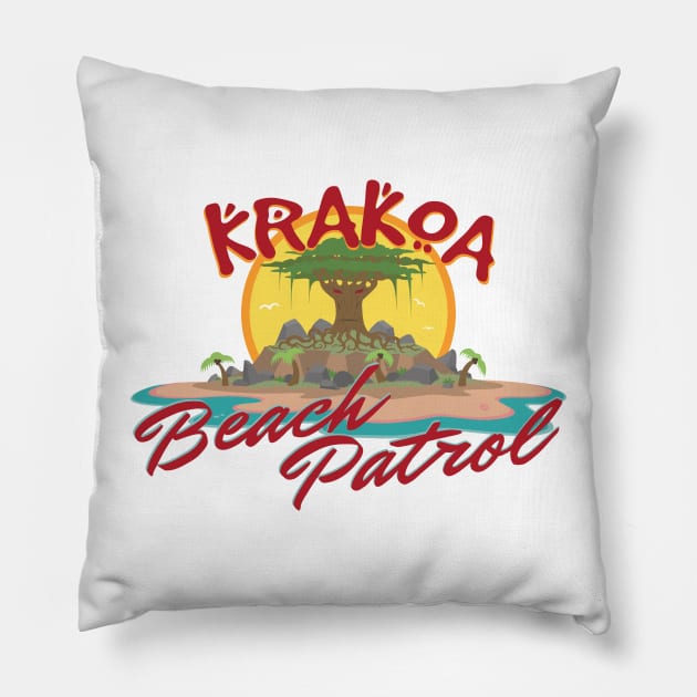 Krakoa Beach Patrol Pillow by KVH