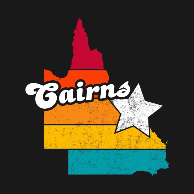 Cairns Queensland Vintage Distressed Souvenir by NickDezArts