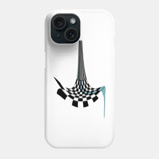 Liquid blue artwork Phone Case