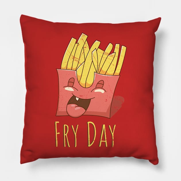 Fry Day Pillow by bluerockproducts