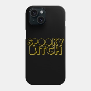 Spooky Bitch ///// Humorous Witchy Typography Design Phone Case