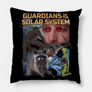 GUARDIAN OF THE SOLAR SYSTEM Movie Poster Funny MCU Super Hero Knock Off Boot Worst Parody But A Good Gift Idea Pillow