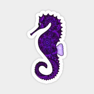 Seahorse (purple) Magnet