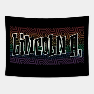 LGBTQ PATTERN AMERICA LINCOLN Tapestry