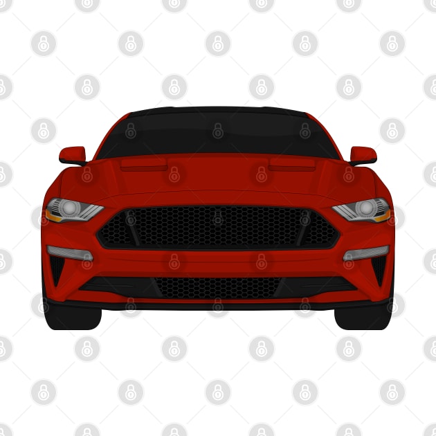 Mustang GT Rapid-Red + Black roof by VENZ0LIC