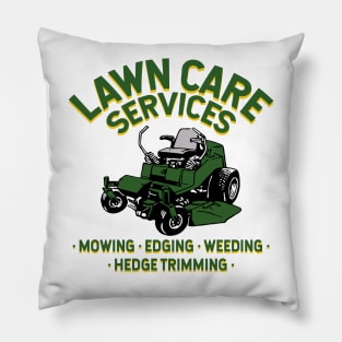 lawn care services zero turn mower Pillow