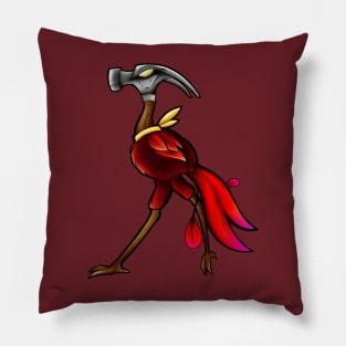 Secretary hammer bird Pillow