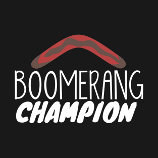 Boomerang Champion Spin Indigenous Sport T-Shirt