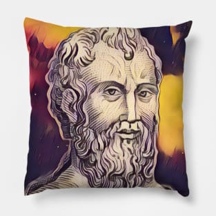 Zeno of Citium Portrait | Zeno of Citium Artwork 3 Pillow