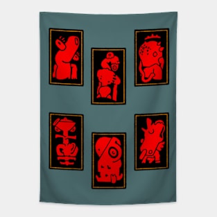 Star house cards Tapestry