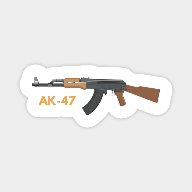 AK-47 Assault Rifle Magnet by NorseTech