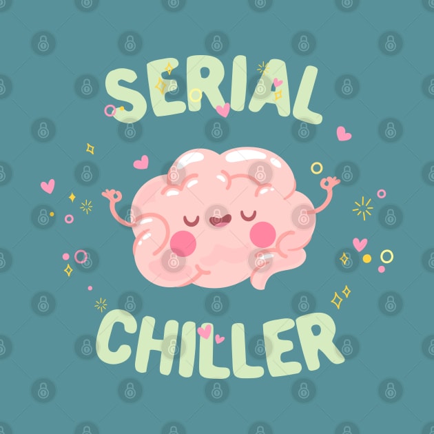 Serial chiller brain typography by Oricca