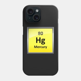 Mercury Periodic Table Element Symbol Phone Case