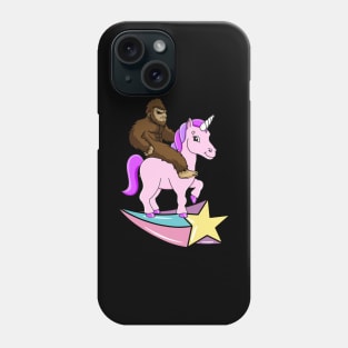 Bigfoot Riding A Unicorn Phone Case