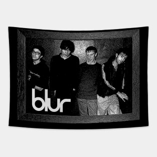 Retro Blur Band Tapestry