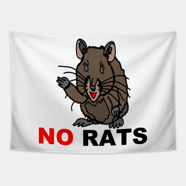No Rats Allowed (Toon Land) Tapestry by Bill Ressl at Center To Awaken Kindness