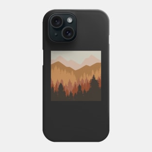 Earth Tone Forest Phone Case