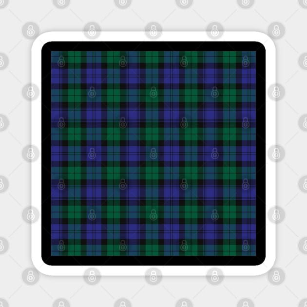 Blackwatch Modern Plaid Tartan Scottish Magnet by ScottishShop