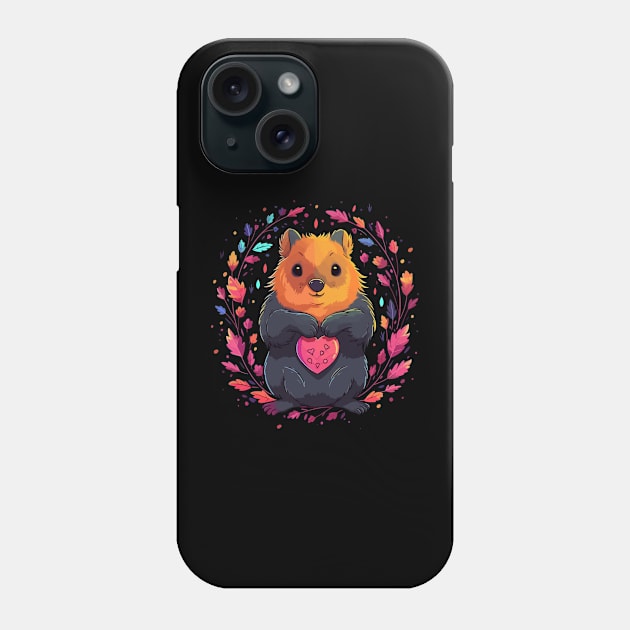 Quokka Valentine Day Phone Case by JH Mart