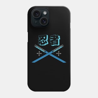 Doc Labs - Ninja (忍者) Katana / Cyberpunk - (Blue) Phone Case